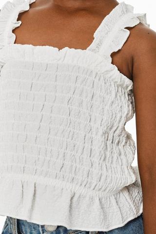 Shirred Tank Top