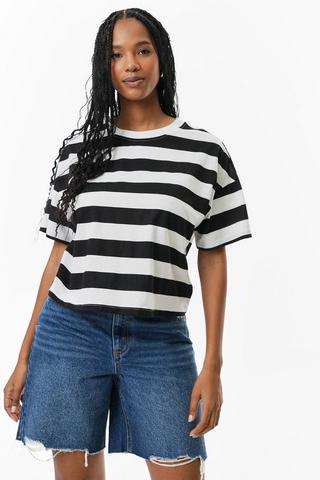 Stripe Boxy T-Shirt