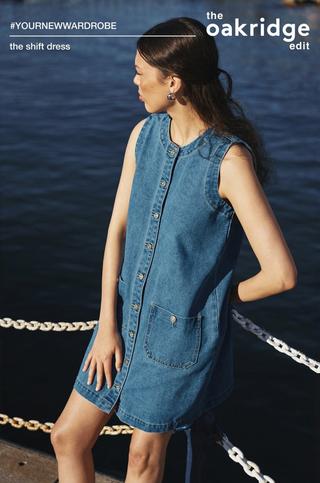 Denim Shift Dress