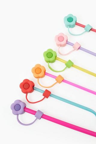 Flower Straw Toppers