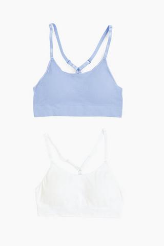 2 Pack Crop Bras