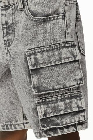Denim Cargo Shorts