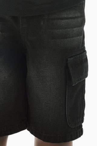 Denim Cargo Shorts