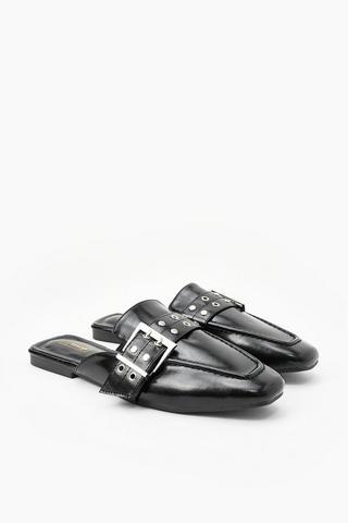 Buckle Strap Square Pump