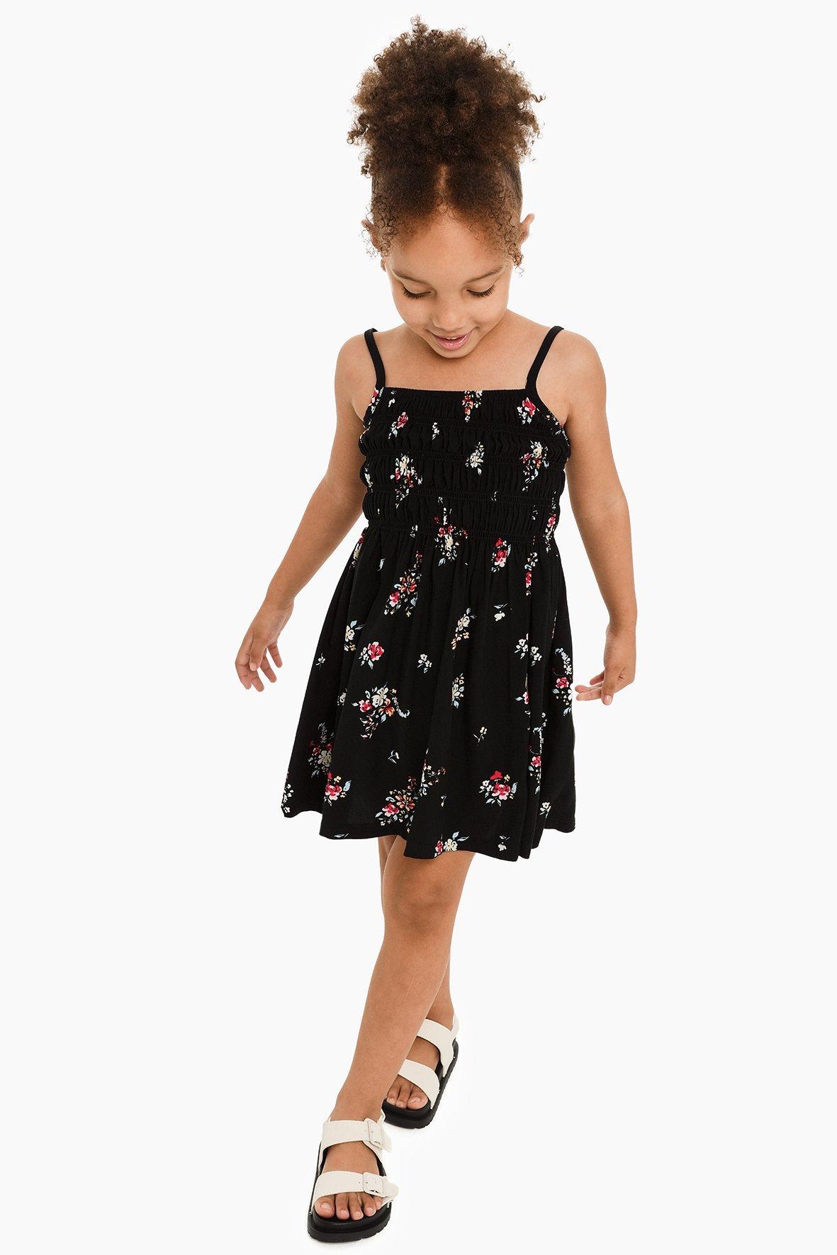 ワンピース Small Flower Print Flare Dress Multicolor V Neck Floral Flare Dress -SheIn(Sheinside