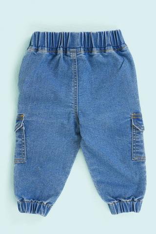 Denim Cargo Joggers