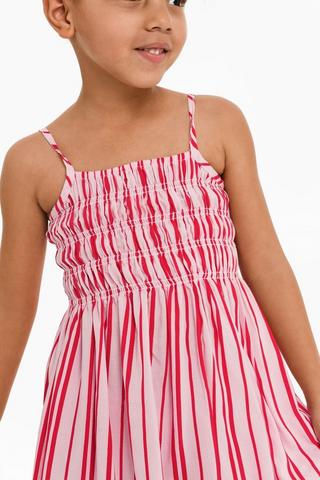 Stripe Fit And Flare Dress