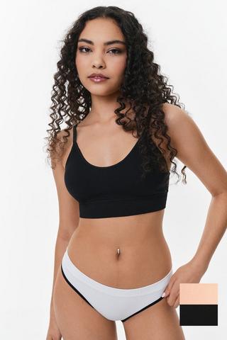 2 Pack Seamless Crop Bra