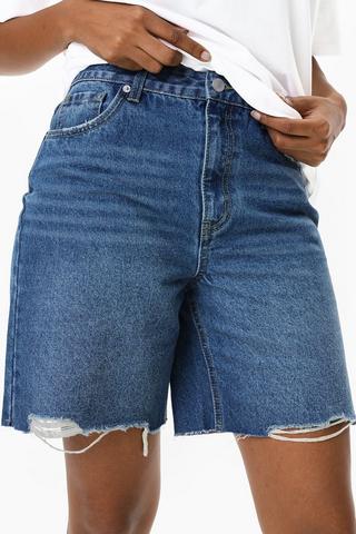 Denim Bermuda Shorts