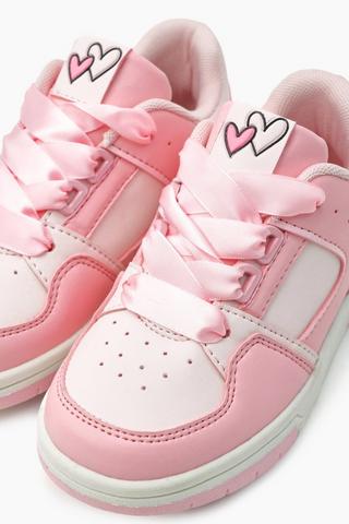 Heart Lace-Up Sneaker