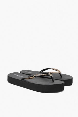 Leopard Espadrille Slop