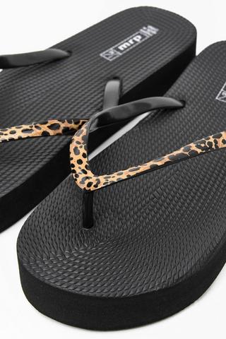 Leopard Espadrille Slop