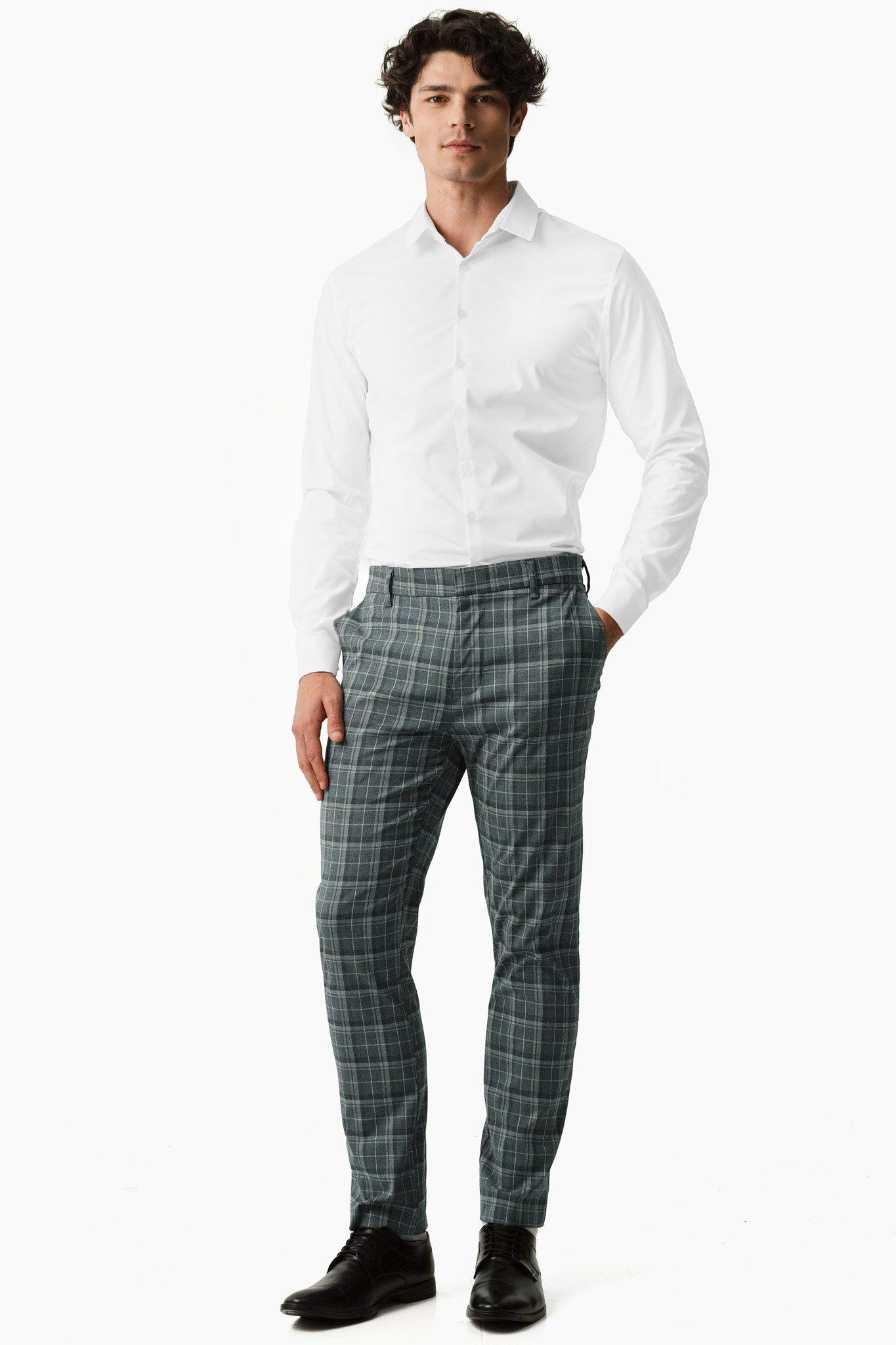 Slim Check Pants