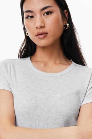 Ribbed Fitted Top