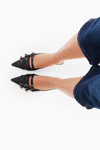 Buckle Detail Court Heel