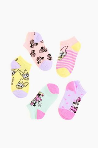 5 Pack Minnie Mouse Socks