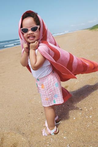Checkerboard Pull On Shorts