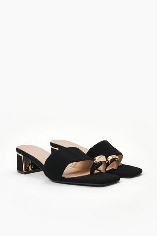 Toe Strap Block Heel