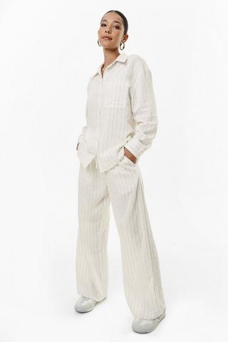 Stripe Wide Leg Pants