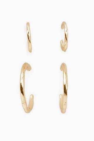 2 Pack Hoop Earrings