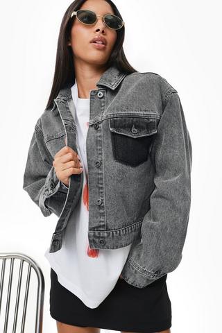 Cropped Denim Jacket