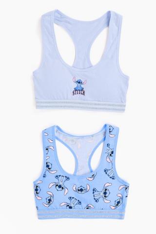 2 Pack Stitch Crop Bras