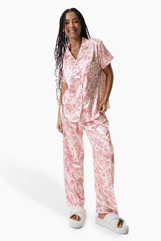 Floral Satin Sleep Set