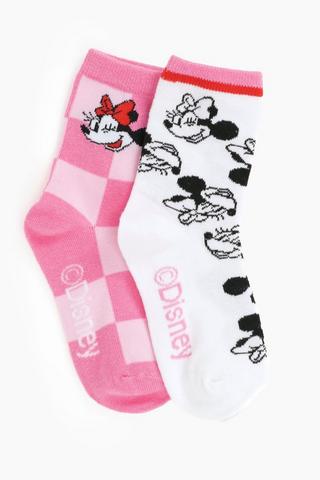 Minnie Mouse 2 Pack Socks