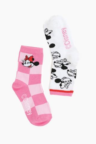 Minnie Mouse 2 Pack Socks