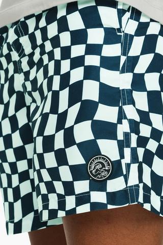 Checkerboard Swim Shorts