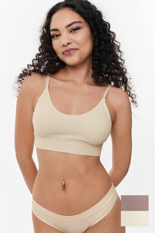 2 Pack Seamless Crop Bra