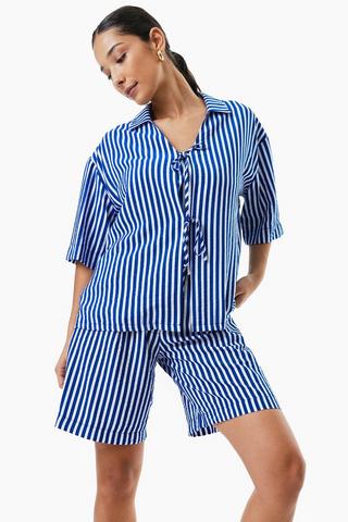 Stripe Bermuda Shorts