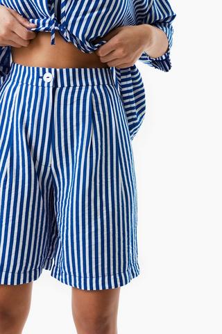 Stripe Bermuda Shorts