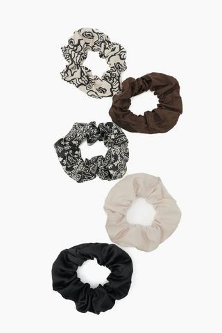 5 Pack Scrunchies