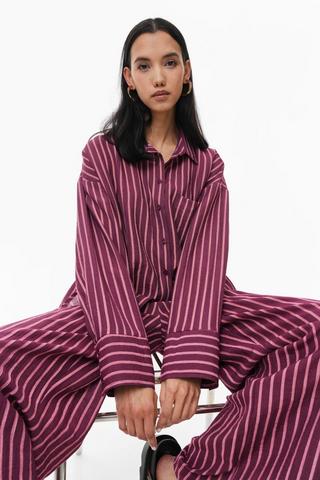 Stripe Oversized Shirt