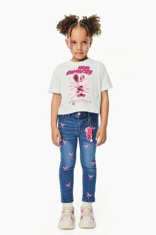 Skinny Bow Denim