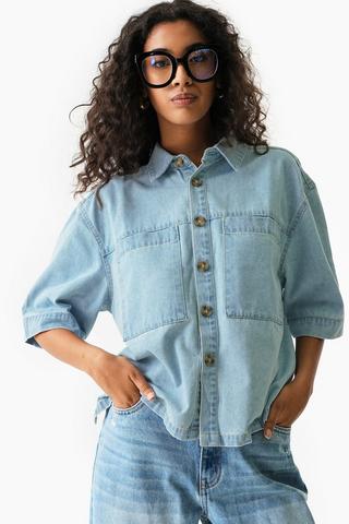 Denim Boxy Shirt