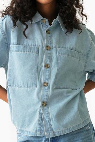 Denim Boxy Shirt