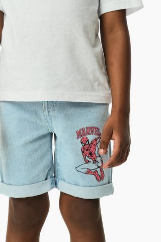 Spiderman Denim Shorts