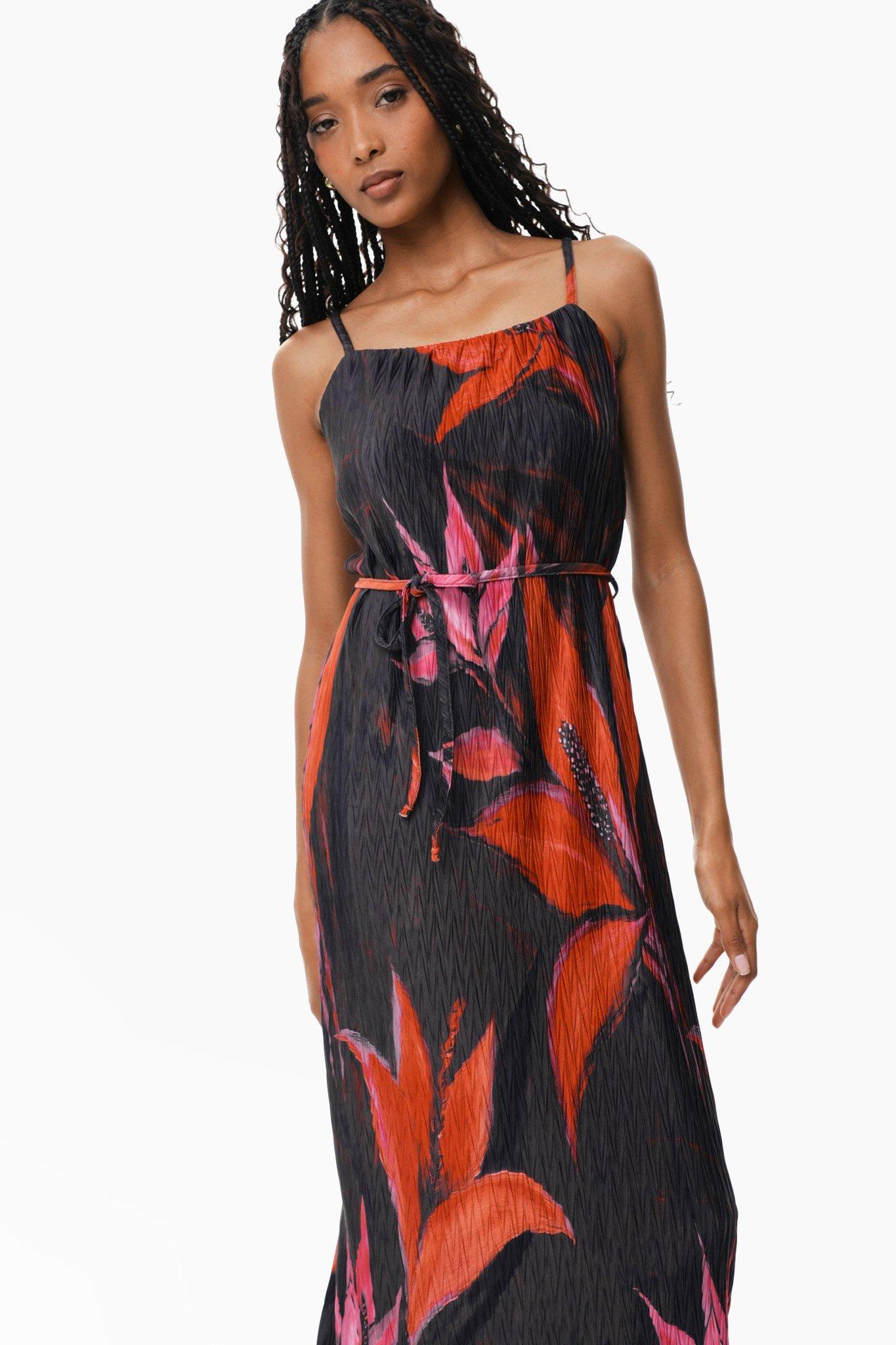 Floral Column Dress
