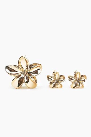 3 Pack Flower Hair Claws