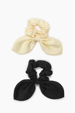 2 Pack Bow Scrunchies