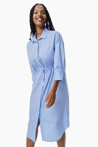 Stripe Shirt Dress