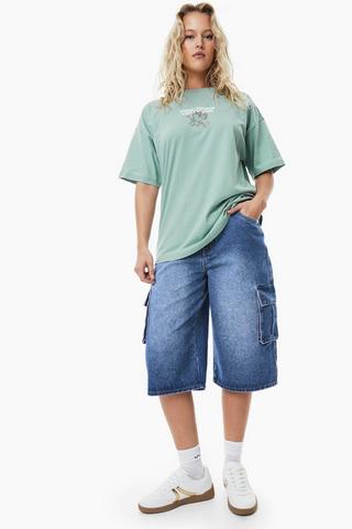 Baggy Cargo Denim Jorts