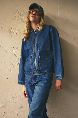 Denim Biker Jacket