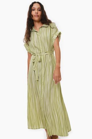 Stripe Shirt Dress