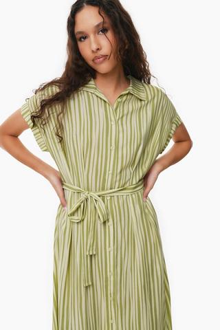 Stripe Shirt Dress
