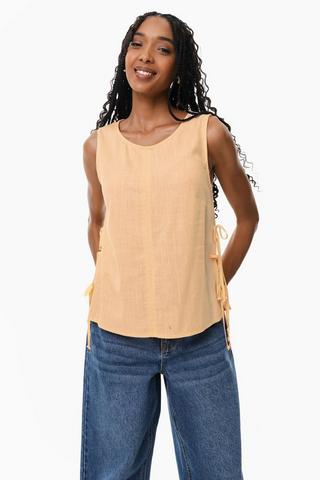 Side Tie Shell Top
