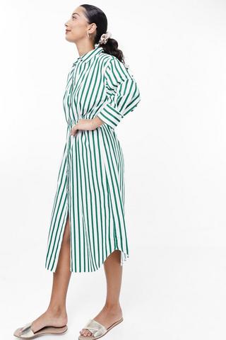 Stripe Shirt Dress