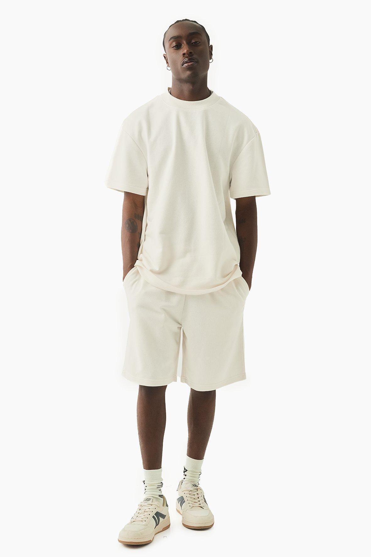 Men Neoprene Shorts - Off White - SM2505110A